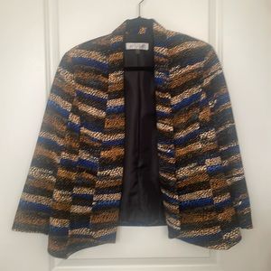 Kasper blue and orange blazer.